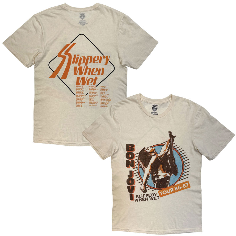 BON JOVI - Slippery When Wet Tour '86-'87 / バックプリントあり